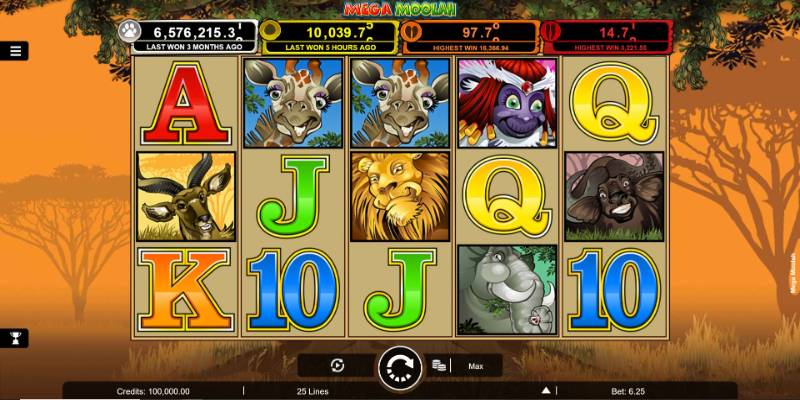 Tips thắng lớn khi cược thủ tham gia slot game Mega Moolah